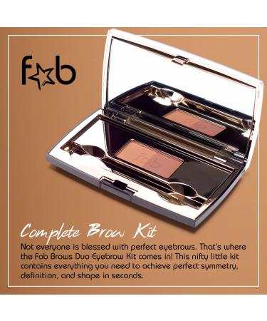 Fab Brows Duo Kit - Slate & Black | Ultimate Eyebrow Shaping & Definition | International Shipping Available - Buy Online on GoSupps.com