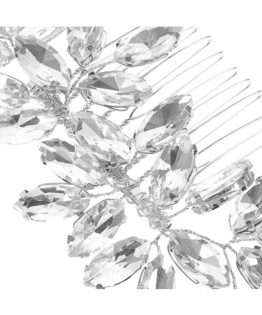 FOMIYES Bridal Hair Comb Clips Wedding Rhinestone Hair Clips Sparkly Hair Piece Elegant Gem Hair Accessories for Women Girls - Buy Online on GoSupps.com