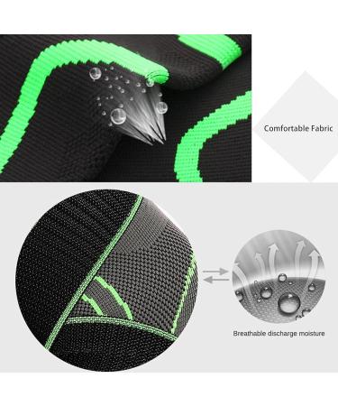 Adjustable Compression Ankle Brace - Strong Sports Support - 1 Pair (Black) - International Shipping - Buy Online on GoSupps.com