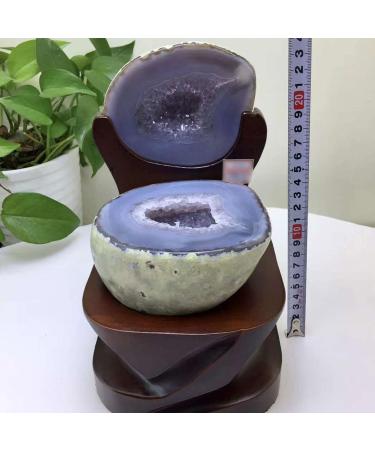 Crystal Rough Large Quartz Geode Agate Cave - 7.1lb Natural Agate Raw Gemstone - Druzy Irregular RockCrystal for Witchcraft Home Decor Feng Shui - Buy Online on GoSupps.com