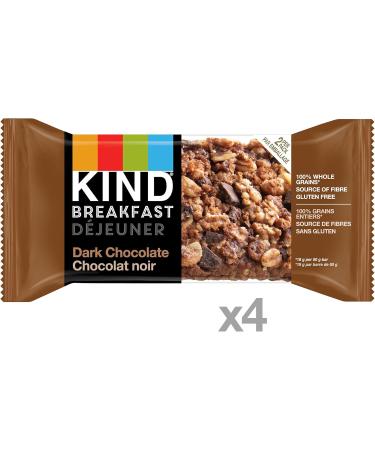 KIND Breakfast Bar Dark Chocolate Cocoa Gluten Free Non GMO 50 Grams 4 Count Dark Chocolate Cocoa 2 Count (Pack of 4) - Buy Online on GoSupps.com