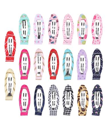 20Pcs 2 Inch No Slip Snap Hair Clips Ribbon Wrapped Barrettes for Girls, Toddlers, Kids, Women - Hair Accessories - Buy Online on GoSupps.com