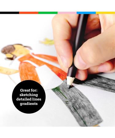 48 ct Oil Pastel Pencils for Artists - Soft Core Colored Pencils for Drawing, Sketching, and Adult Coloring - Skin Tone Set in Cyclindrical Box - Buy Online on GoSupps.com