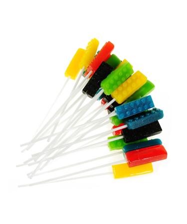 Loafer Building Blocks - 12g 15-Piece Sweet Lollipops Kit for Children's Birthdays | Colorful Fun Treats - Buy Online on GoSupps.com
