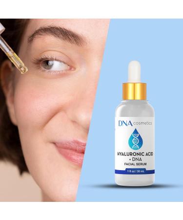 DNA Cosmetics PDRN Hyaluronic Acid Serum with DNA Repair Enzymes Anti-Aging Hydrating & Brightening Wrinkles Dark Spots & Youthful Skin HA Acido Hialuronico 1 fl oz - Buy Online on GoSupps.com