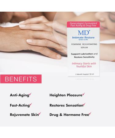 MD Intimate Restore Feminine Moisturizer | Rejuvenate Intimate Area & Restore Sensation | 3 Month Supply (1 Fl Oz) - International Shipping Available - Buy Online on GoSupps.com