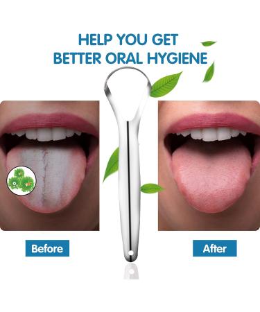 Azltdcow Professional Tongue Scrapers & Cleaners - Stainless Steel Tongue Brush Kit for Oral Hygiene & Fresh Breath - Exquisite Travel Case Included - Buy Online on GoSupps.com