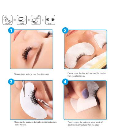 100 Pairs Eye Pads for Eyelash Extensions & Tinting - Premium Quality International Shipping - Buy Online on GoSupps.com