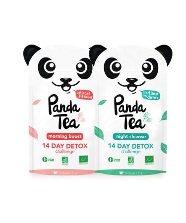 Panda Tea Panda Tea - Organic Detox Tea and Infusion - 28 Cotton Tea Bags - 14-Day Challenge - Certified Organic