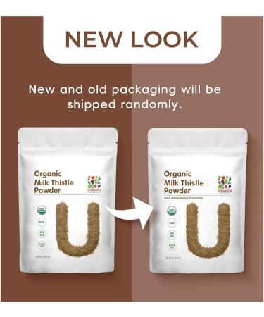 UNLEASH'D ORGANIC Milk Thistle Powder 16oz Rich in Silymarin & Antioxidants, 100% Pure Organic, Liver & Immune Support A1 - Buy Online on GoSupps.com