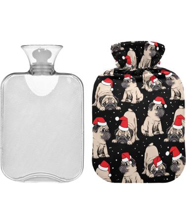 Christmas Dog Hot Water Bottle - 2L Heating Bag for Pain Relief & Heat Therapy - Buy Online on GoSupps.com
