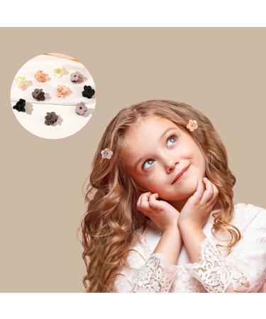 Mini Flower Hair Claw Clips Variety Pack - 10PCS Mixed Colors for Women and Girls | Non-Slip Tiny Plastic Jaw Clips for Thin Hair Styling - Buy Online on GoSupps.com
