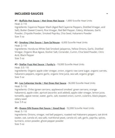 Hot Ones Season 23 Lineup Hot Sauce Challenge Kit Made with Natural Ingredients Unique Condiment Gift Box is the Ultimate Variety Pack for Spice Lovers 5 fl oz Bottles Produced in Small Batches (10-Pack) - Buy Online on GoSupps.com