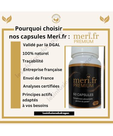 Meri.fr PREMIUM Nouvelle Formule Efficace la L-Carnitine | 60 G lules Naturelles | Aide au Contr le de l App tit & M tabolisme des Graisses | Exp di depuis la France - Buy Online on GoSupps.com