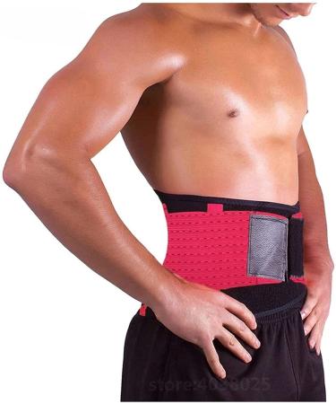 Men Women Posture Corrector Orthopedic Brace Sport Lumbar Support Belt Back Brace Adjustable Straps Shoulder Support Trainer Waist/Abdomen Support (Red XXLarge) lofty ambition Red XXXLarge - Buy Online on GoSupps.com