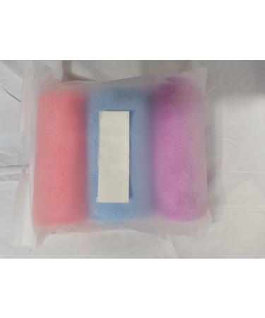 Super Absorbent Hair Turban Towel Set - 3-Piece Fast Drying Microfiber Caps for Women & Girls | Ideal for Long Curly Wet Hair (Pink Purple Blue) - Buy Online on GoSupps.com