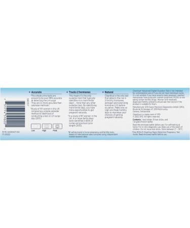 Clearblue Advanced Digital Ovulation Test Kit Plus Bonus Rapid Detection Pregnancy Test 10 Ovulation Tests & 1 Pregnancy Test 10 Count (Pack of 1) - Buy Online on GoSupps.com