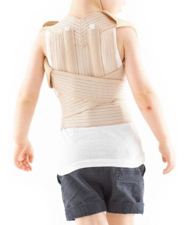 Neo-G Kids Clavicle Brace Child Back Support For Posture Correction Juvenile Kyphosis Rounded or Slumped Shoulders Adjustable Compression - Class 1 Medical Device
