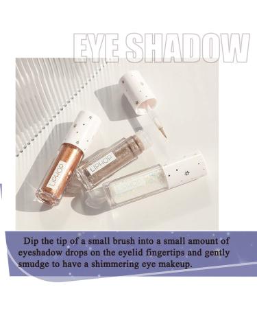 Long Lasting Liquid Glitter Eyeshadow - Quick Drying Korean Makeup Liner - Easy to Apply Colorful Sequins & Crystals - Face Glitter Pigmented - Transparent Galaxy 01 - Buy Online on GoSupps.com