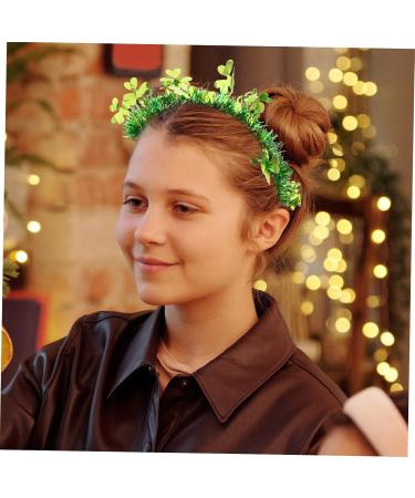 LIFKOME 1 Set Irish Festival Decoration Green Headband Green Shamrock Headband for Girl Green Shamrock Wristbands Cute Headband Green Shamrock Hair Accessories Festival Headband - Buy Online on GoSupps.com