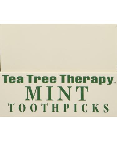 Tea Tree Therapy Mint Tea Tree Toothpicks - 100 Count - Buy Online on GoSupps.com