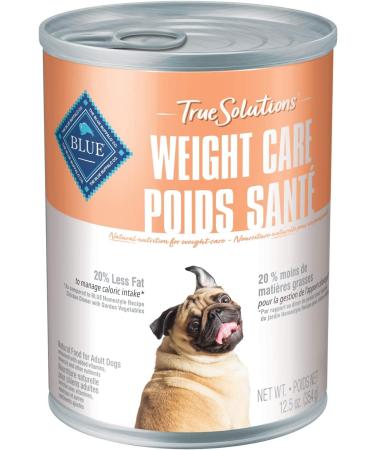 Blue Buffalo True Solutions Natural Adult Wet Dog Food Weight Care 354g cans (Pack of 12) Weight Care Wet Dog Food - Buy Online on GoSupps.com
