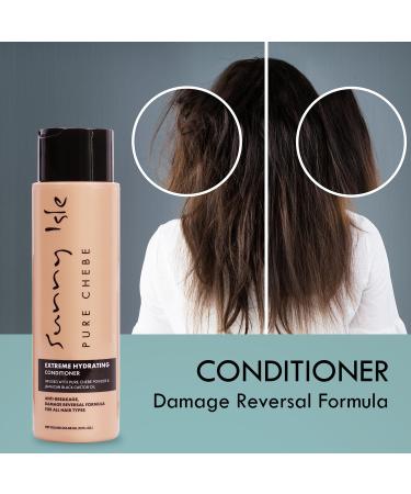 Sunny Isle Pure Chebe Extreme Hydrating Conditioner 12oz | Anti-Breakage & Damage Reversal | Infused with Chebe Powder & Jamaican Black Castor Oil | Ideal for All Hair Types - Buy Online on GoSupps.com