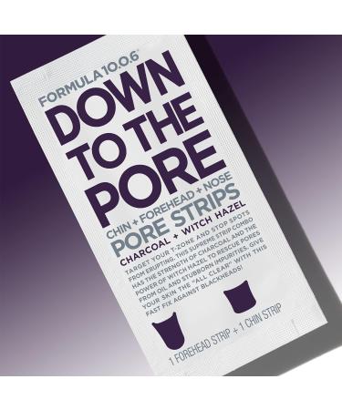 Formula 10.0.6 Down to the Pore Cleansing Strips - Removes Blackheads & Clears Clogged Pores - 6 Count - Buy Online on GoSupps.com