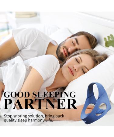 2023 Upgraded Anti Snoring Chin Strap - Adjustable Stop Snore Aid for Men and Women - Effective Relief for Dry Mouth and Noise - Breath Easy with Professional Sleep Support (Blue) - Buy Online on GoSupps.com