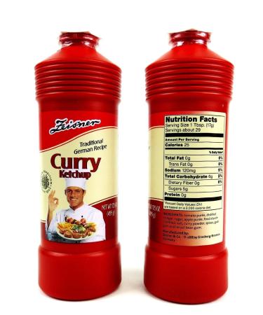 Zeisner Curry Ketchup - 2 Bottle Bundle (PACK OF 2) 1.09 lb - Authentic German Condiment - Buy Online on GoSupps.com