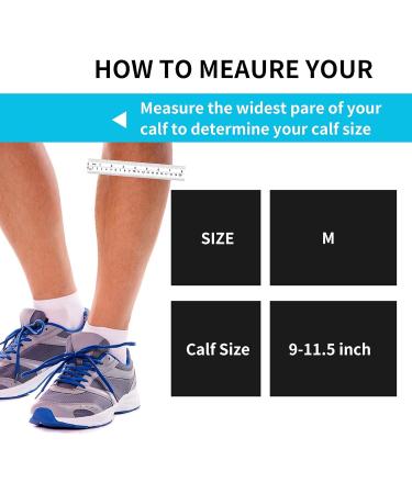 WLLHYF 2 Pair Calf Compression Sleeve | Shin Support Running Leg Socks for Men Women Youth - Relief for Calf Pain | Ideal for Running, Cycling, Walking - Buy Online on GoSupps.com