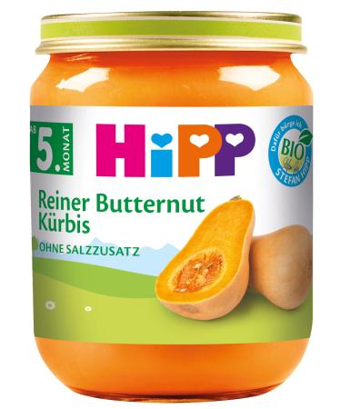 Hipp Organic Vegetables Pure Butternut Squash Pack of 6 (6 x 125 g)