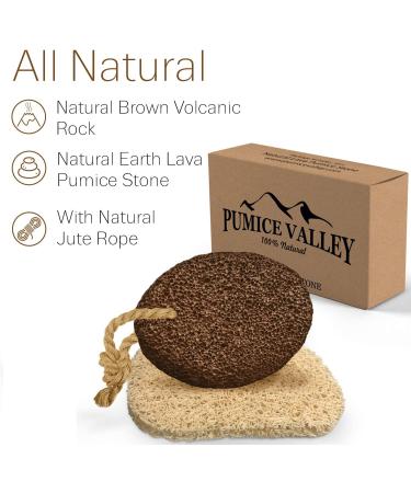 Pumice Stone for Feet Callus Remover - Natural Lava Foot Scrubber for Dead Skin Removal - Exfoliating Stone for Dry Cracked Heels & Hands - Buy Online on GoSupps.com