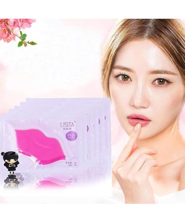 DeliSoul Pink Crystal Lip Masks - 20 Piece Collagen Lip Pads for Hydrating, Plumping, and Anti-Aging - Buy Online on GoSupps.com