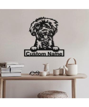 Personalized Labradoodle Wooden Shield Art | Unique Gift for Father's Day & Birthdays | Custom Dog Decor - Buy Online on GoSupps.com