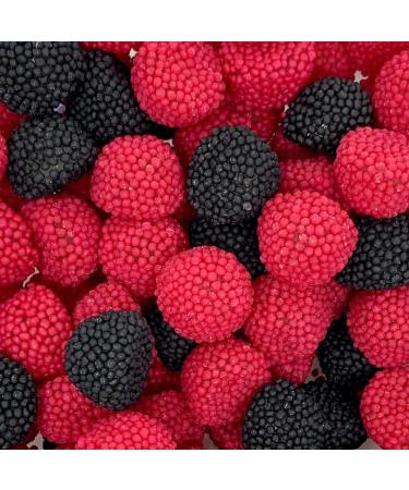 Black & Raspberry Crunchy Berries Sweets With Tub - Fruit Flavoured Sweets (500g) - Buy Online on GoSupps.com