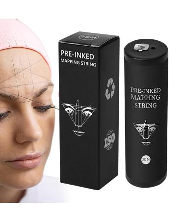 Eyebrow Thread | Mapping Pre-Ink String - Mapping Brows Point Tool Portable Black Ink Beauty String Thread for Women Girls Home Salons