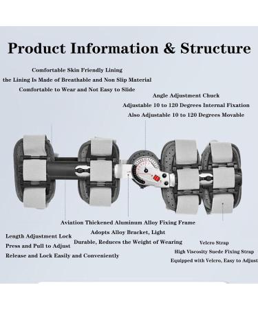 SFKLYU Knee Joint Fixation Bracket - Adjustable Unloader Knee Brace for Recovery & Stabilization | Orthopedic Support for Men & Women - Buy Online on GoSupps.com