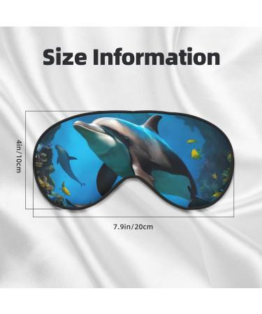 3D Underwater World Fish Dolphin Sleep Mask - Adjustable Breathable & Stylish Eye Mask for Ultimate Comfort - Buy Online on GoSupps.com