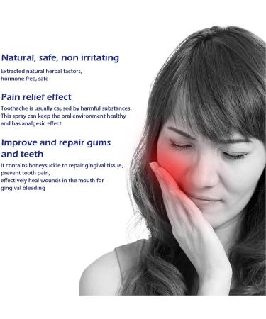 2-Piece Herbal Oral Care Spray for Toothache & Gum Pain Relief | 20ml Healing Mouth Spray - Buy Online on GoSupps.com