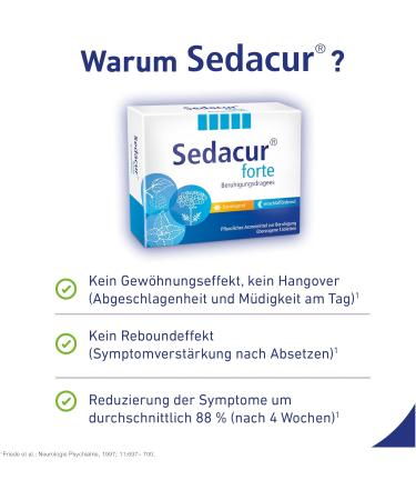 Sedacur Forte - Herbal Sleep Aid for Restlessness & Difficulty Sleeping - 60 Dragees for Peaceful Sleep - Buy Online on GoSupps.com