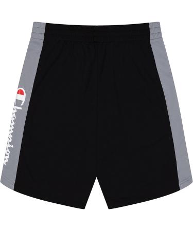 Champion Boys Script Mesh Basketball Shorts 2 Pack, Black/Bozetto Blue - Small - Buy Online on GoSupps.com