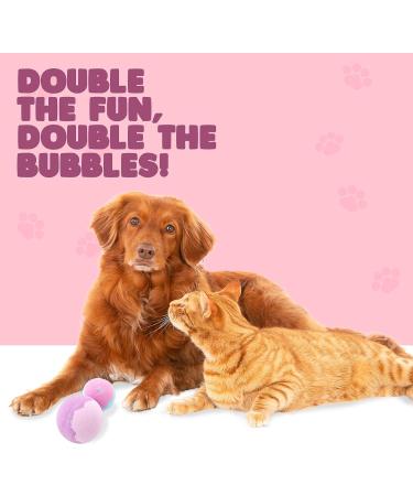 LunaMarie Handcrafted Bubble Bath Bomb for Dogs & Cats - Organic Lavender & Vanilla Essential Oils - Infused with Sea Salt, Cocoa Seed Oil & Shea Butter - Buy Online on GoSupps.com