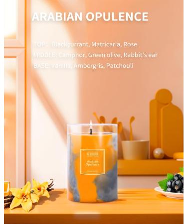 Scented Candles | Black Currant & Olive | Hand-Poured Soy Wax | 90-Hour Burn | Aromatherapy | Fall Holiday Decor Gifts | 15oz Tie-Dye Candle - Buy Online on GoSupps.com