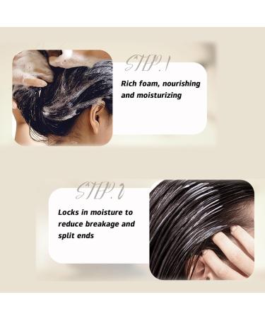 Rice Water Nourishing Softening Shampoo Rice Cleansing Shampoo Rice Water Moisturizing Hair Care Shampoo Rice Anti Hair Loss Shampoo for Men and Women - Buy Online on GoSupps.com