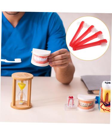 Hapinary 4-Piece Dental Care Set | False Toothbrush Retainers & Cleaning Tools for Dentures & Braces | Travel-Friendly Double-Headed Brushes - Buy Online on GoSupps.com