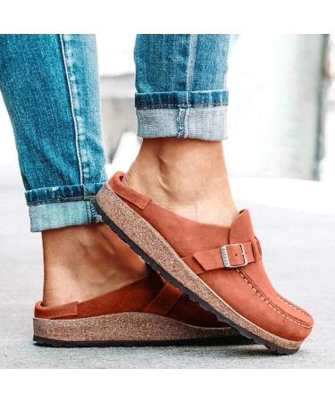 Shop Women's Casual Suede Slip-On Sandals - Comfortable Summer Clogs | International Shipping - Buy Online on GoSupps.com