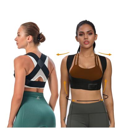 Posture Corrector for Men Adjustable Back and Shoulder Posture Corrector Upper Back Brace for Chest Support and Straighten Posture Providing Pain Relief from Neck Clavicle Back and Shoulder