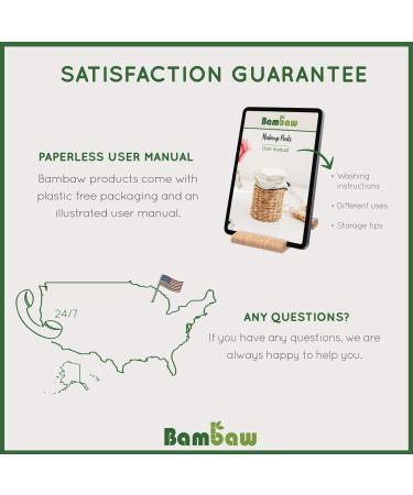 Bambaw Reusable Makeup Remover Pads - 16 Cotton Rounds with Laundry Bag - Eco-Friendly Face Pads for Eye Makeup Removal - Washable and Sustainable Beauty Cloth - Buy Online on GoSupps.com