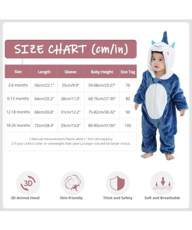 COOKY.D Unisex Winter Animal Hooded Baby Romper - Blue (12-18 Months) - Buy Online on GoSupps.com